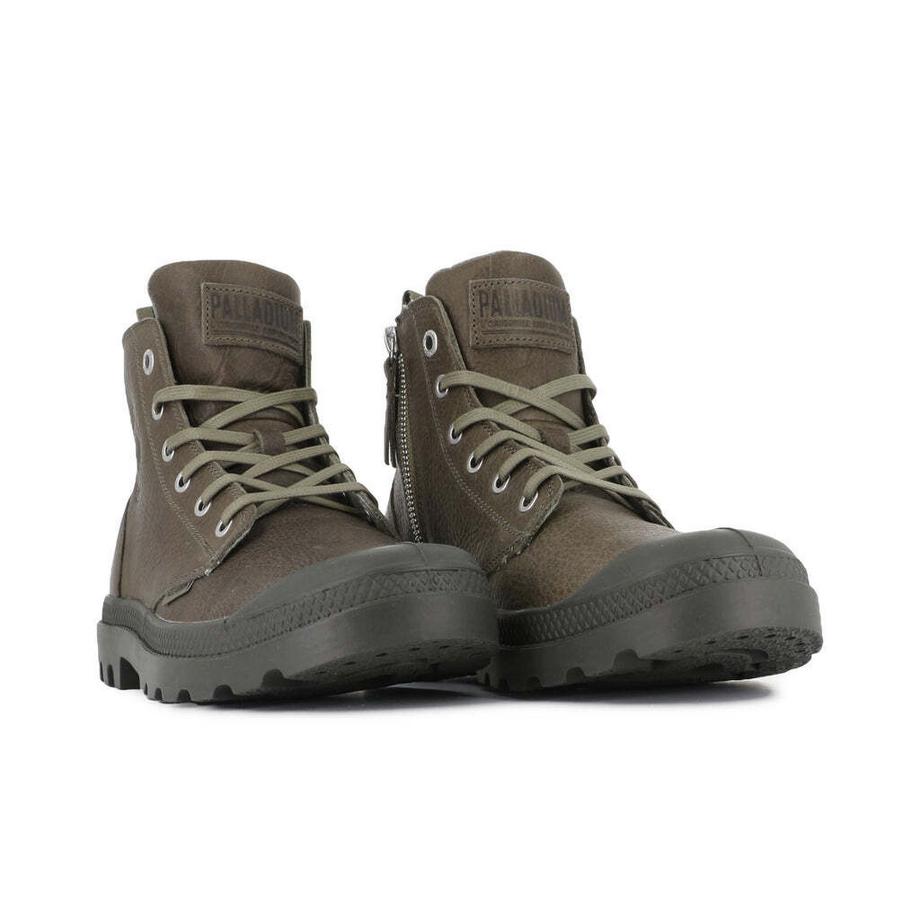 PALLADIUM Baskets en cuir fermeture éclair Pampa Ess  