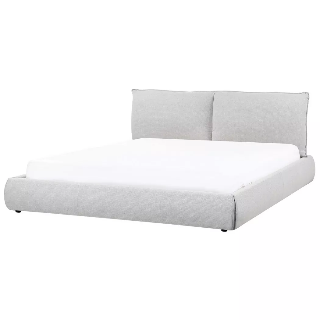 Beliani - Wasserbett aus Stoff  VINAY, Rauch
