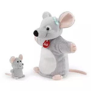 Handpuppen Maus mit Baby (26cm)