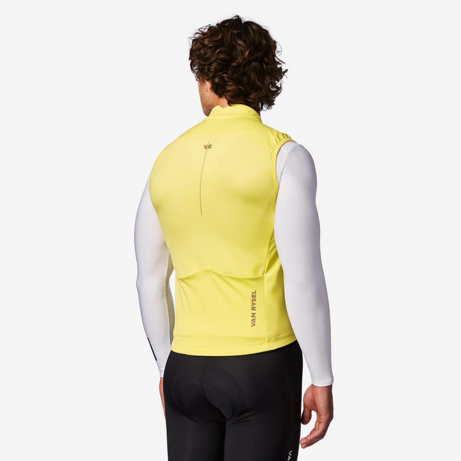 VAN RYSEL  Windjacke für Rennvelofahrer, RCR, limonadengelb 