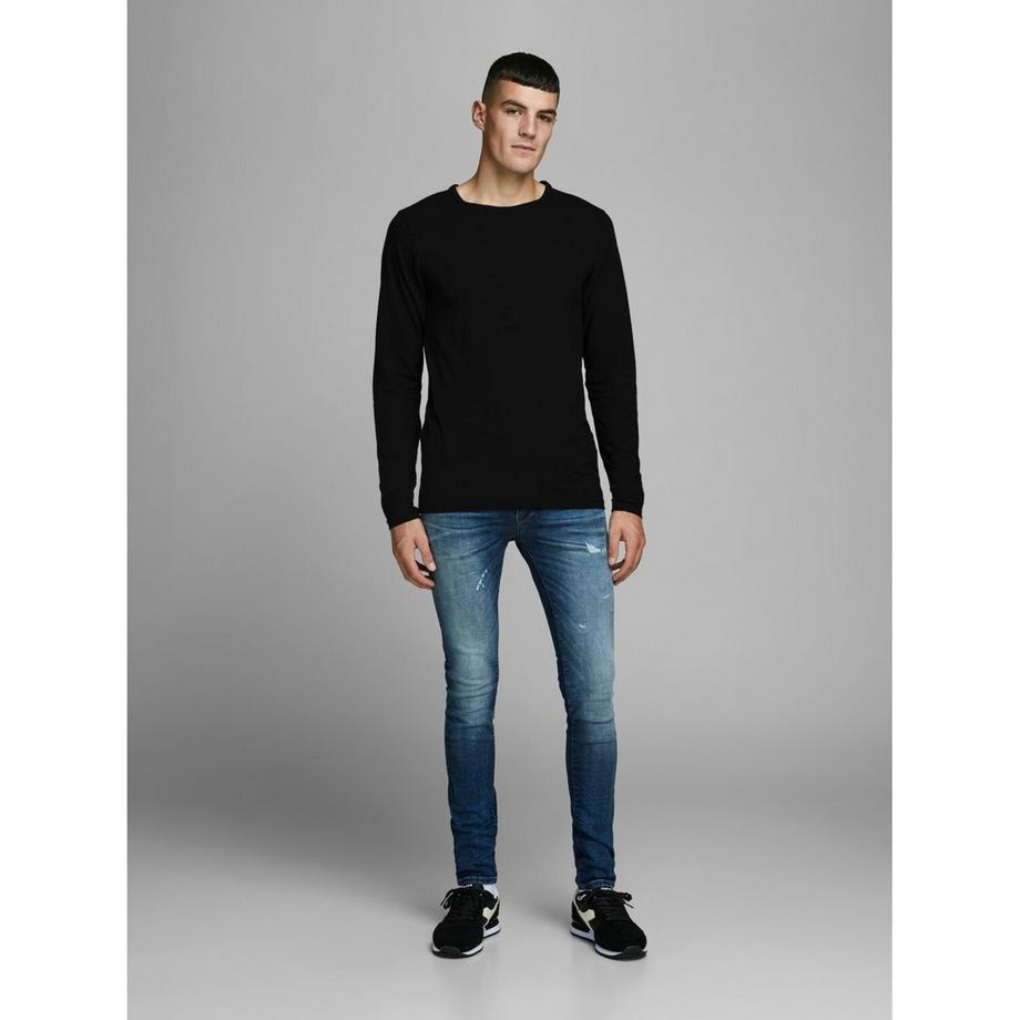 JACK & JONES Basic O-Neck Langarm T-Shirt  