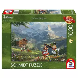 Puzzle Mickey Mouse & Minnie in den Alpen (1000Teile)