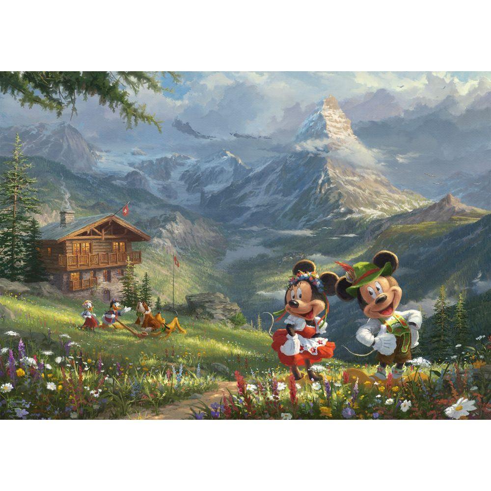 Schmidt  Puzzle Mickey Mouse & Minnie in den Alpen (1000Teile) 