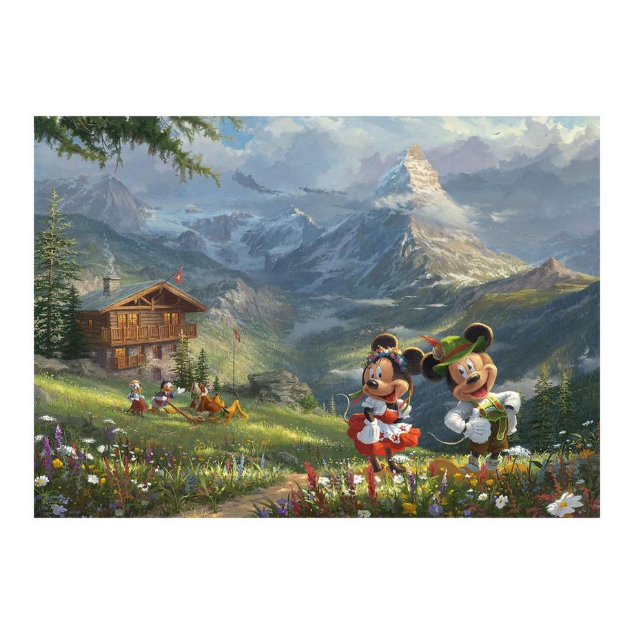 Schmidt  Puzzle Mickey Mouse & Minnie in den Alpen (1000Teile) 