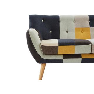 Vente-unique Sofa 3-Sitzer - Patchwork - Mehrfarbig - SERTI II  