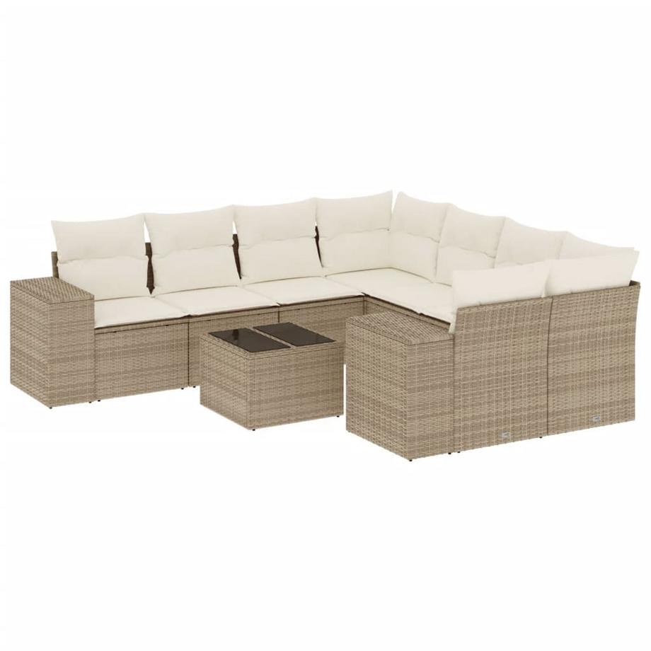 Ensemble de canapés de jardin rotin synthétique