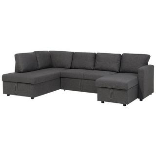 Beliani U-förmiges Sofa aus Polyester Modern KARRABO  