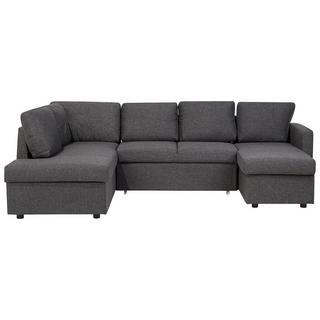 Beliani U-förmiges Sofa aus Polyester Modern KARRABO  