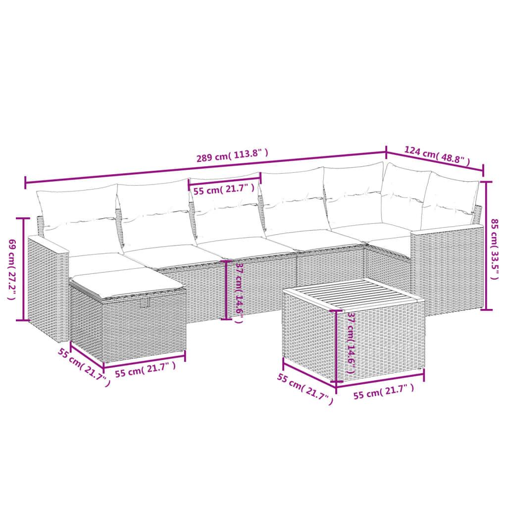 VidaXL Garten sofagarnitur poly-rattan  