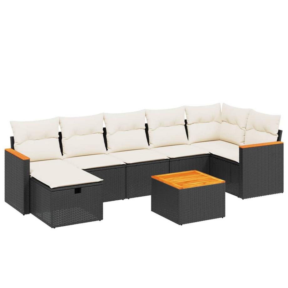 set divano da giardino Polirattan