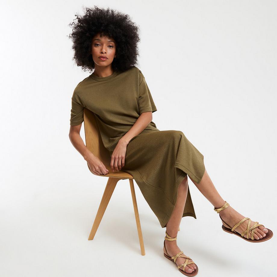 La Redoute Collections Robe droite pailletée  