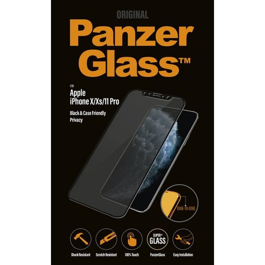 PanzerGlass  ™ Privacy Displayschutzglas  iPhone 11 Pro | X | Xs | Edge-to-Edge 