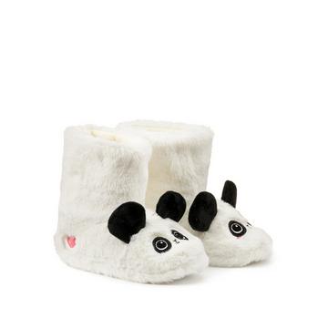 Chaussons chauds boots sherpa tête de panda