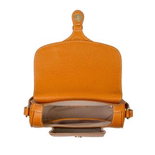 Kate Lee  Sac porté bandoulière en cuir  Petite gibecière Emelyne cognac 