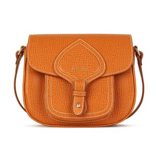 Kate Lee  Sac porté bandoulière en cuir  Petite gibecière Emelyne cognac 