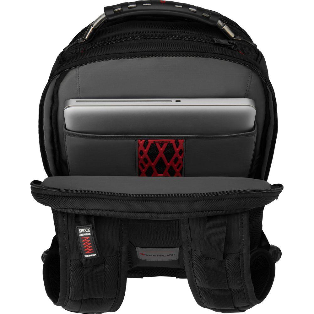WENGER  Ibex Ballistic Deluxe 16 Laptop Backpack, Black 