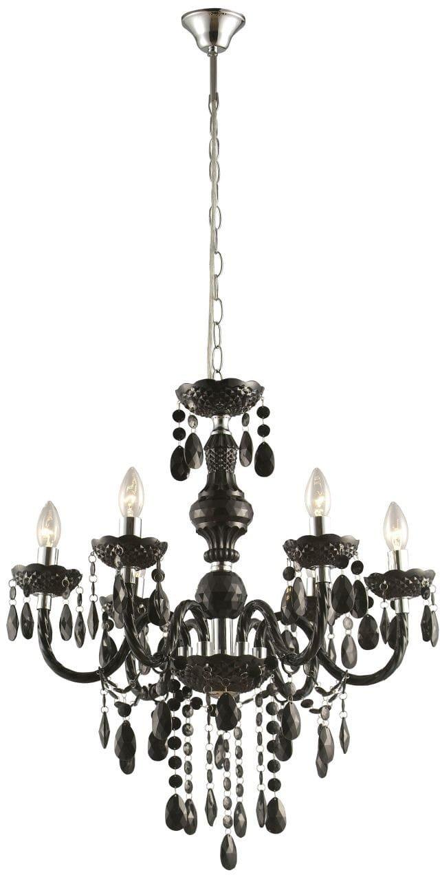 mutoni Lampadario Cuimbra nero 67x67x166  