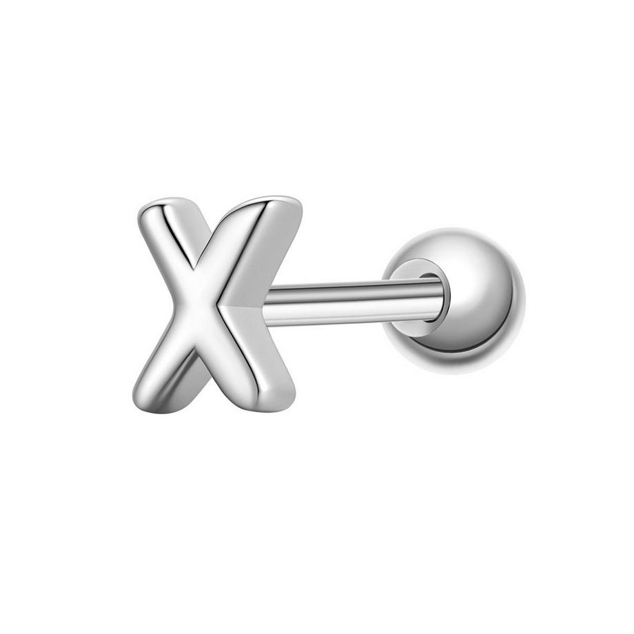 Piercing Buchstabe X