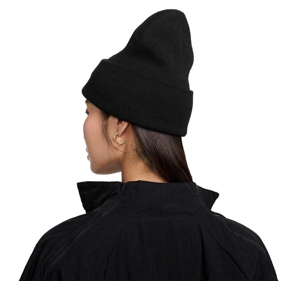 NIKE Gerippte Strickmütze mit besticktem Logo  