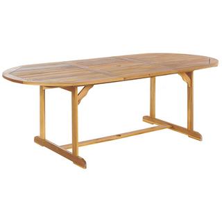 Beliani Set da pranzo per giardino con sedie en Legno d'acacia Rustico MAUI II  