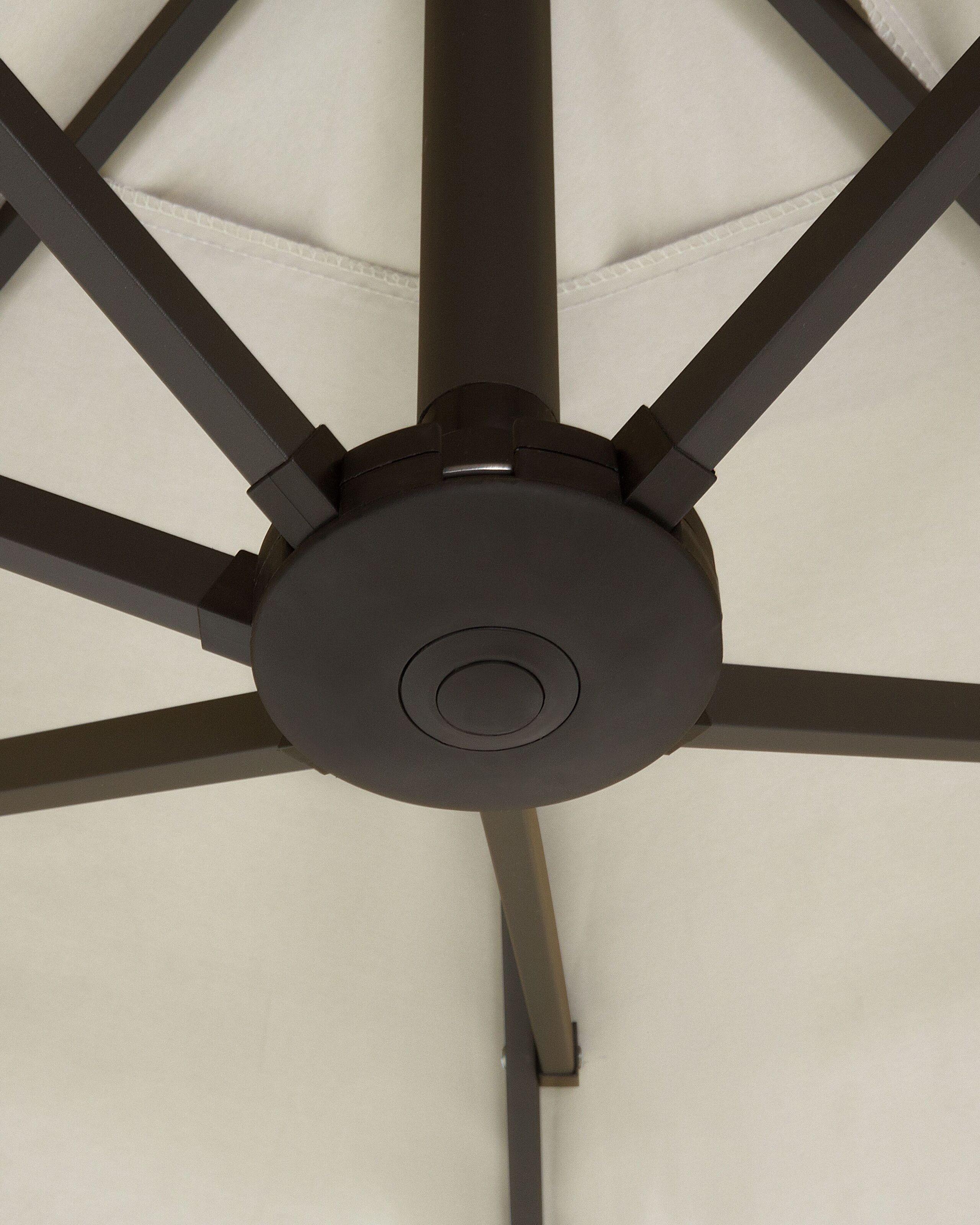 Beliani Sonnenschirm aus Stoff SIBILLA  