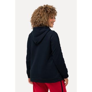 Ulla Popken  Hoodie-Jacke, Zierseil, Kapuze, Sweatjacke, Zipptaschen 