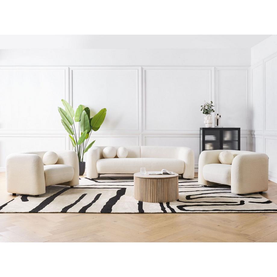 Beliani Sessel aus Bouclé Retro LEIREN  