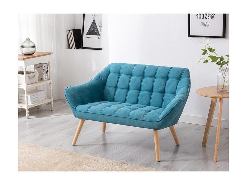 Vente-unique Sofa 2Sitzer + Sessel Stoff  CASERTA  