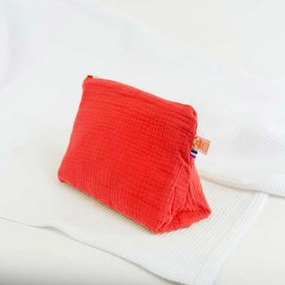   Trousse de Toilette en Coton Bio Fraise 