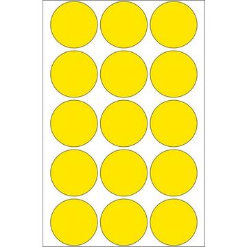 HERMA Markierungspunkte 32mm 2271 gelb 480 St./32 Blatt