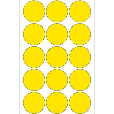 HERMA HERMA Markierungspunkte 32mm 2271 gelb 480 St./32 Blatt  