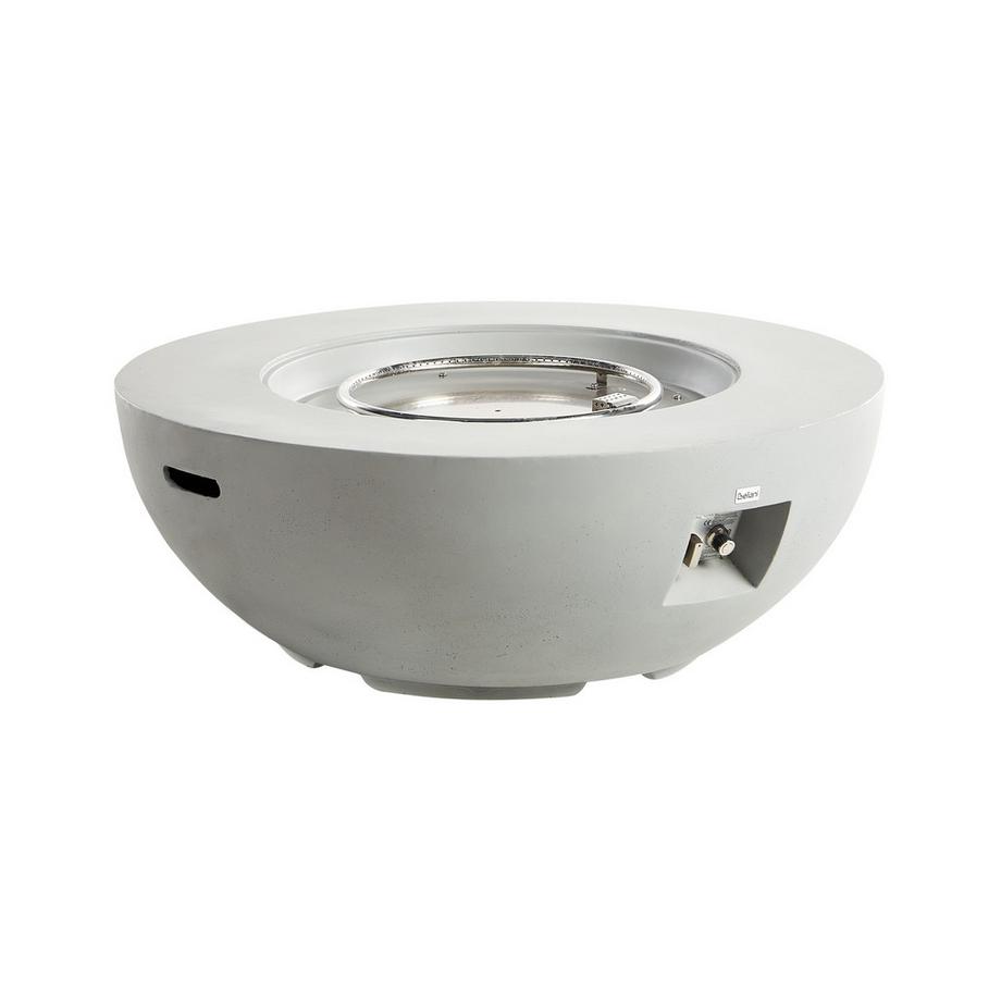 Beliani  Gas-Feuerstelle aus Glasfaserverstärkter Beton (GRC) SURTSEY 