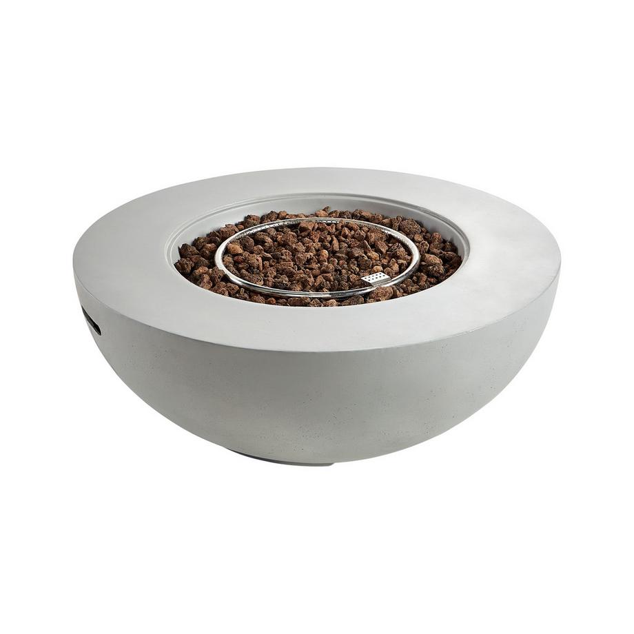 Beliani  Gas-Feuerstelle aus Glasfaserverstärkter Beton (GRC) SURTSEY 