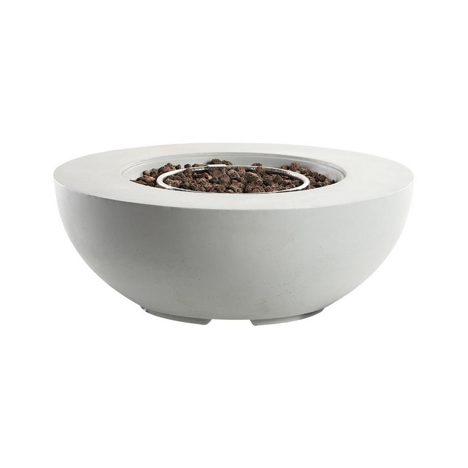 Beliani  Gas-Feuerstelle aus Glasfaserverstärkter Beton (GRC) SURTSEY 