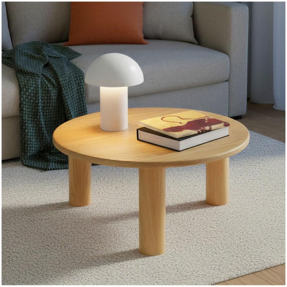 Couchtisch Sisi rund solide Beine aus Massivholz