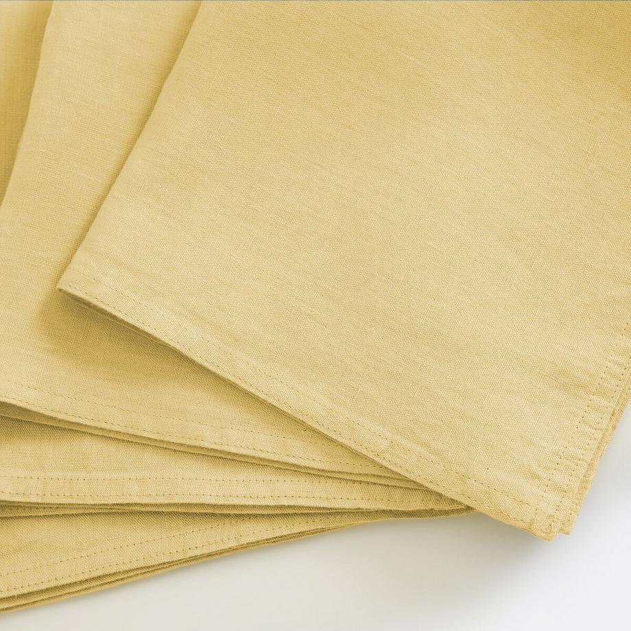 La Redoute Intérieurs Lot de 4 serviettes de table lin lavé Victorine  