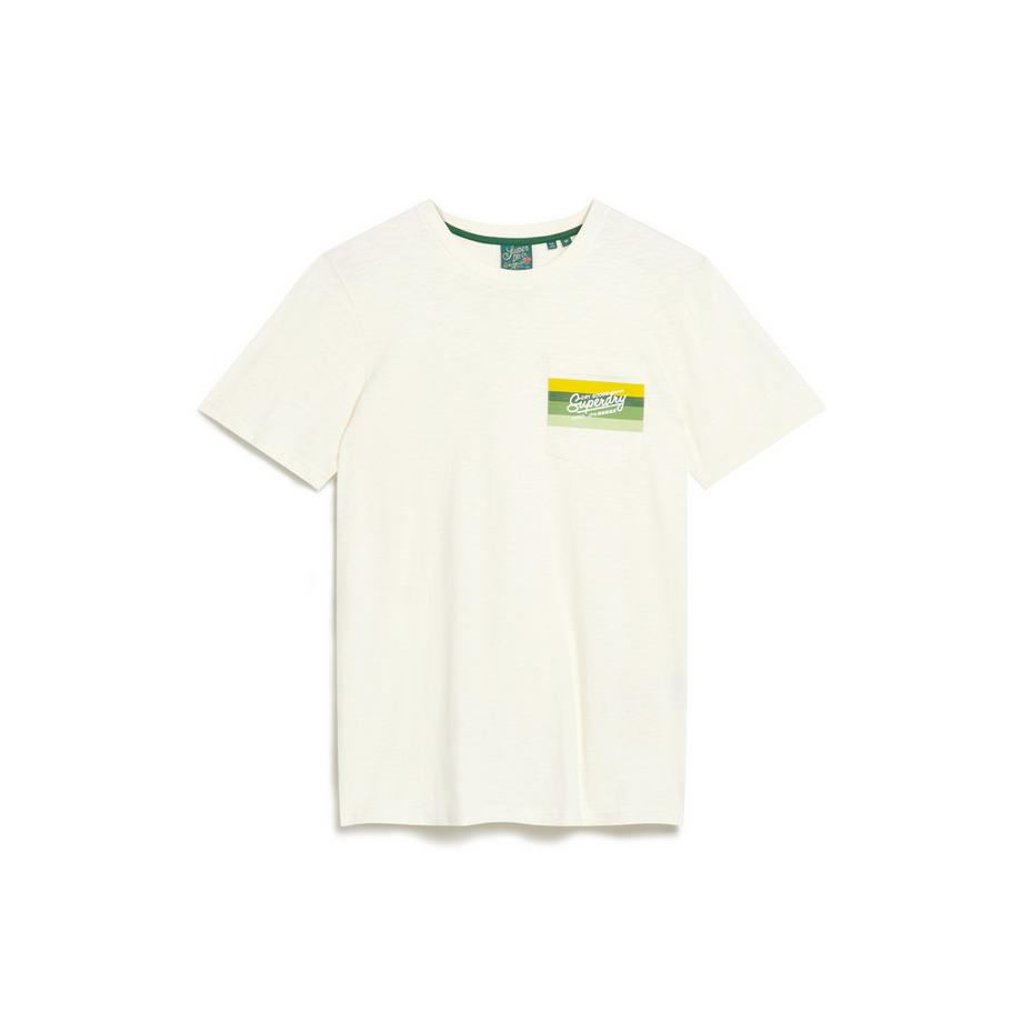 Superdry Cali Gestreiftes Logo T-Shirt  