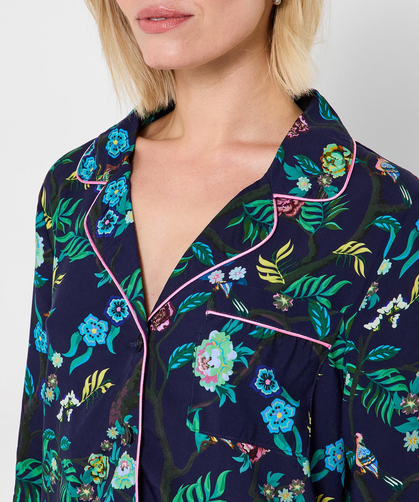 Joe Browns Boutique Pyjamahose mit Blumenprint weitem Bein  