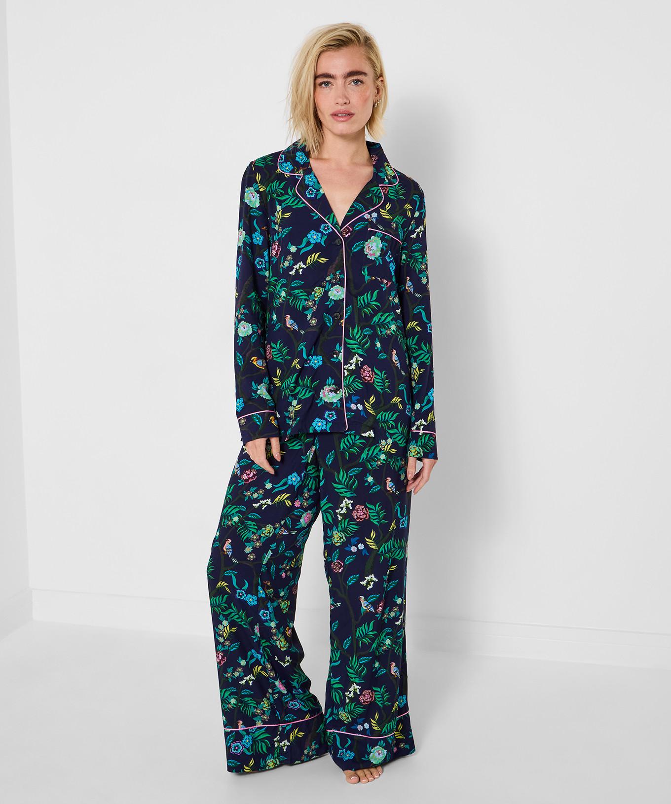 Joe Browns Boutique Pyjamahose mit Blumenprint weitem Bein  