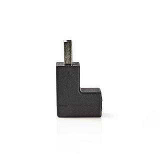 Nedis  USB-A Adapter | USB 2.0 | USB-A Stecker | USB-A Buchse | 480 Mbps | Rund | Vernickelt | PVC | Schwarz | Box 