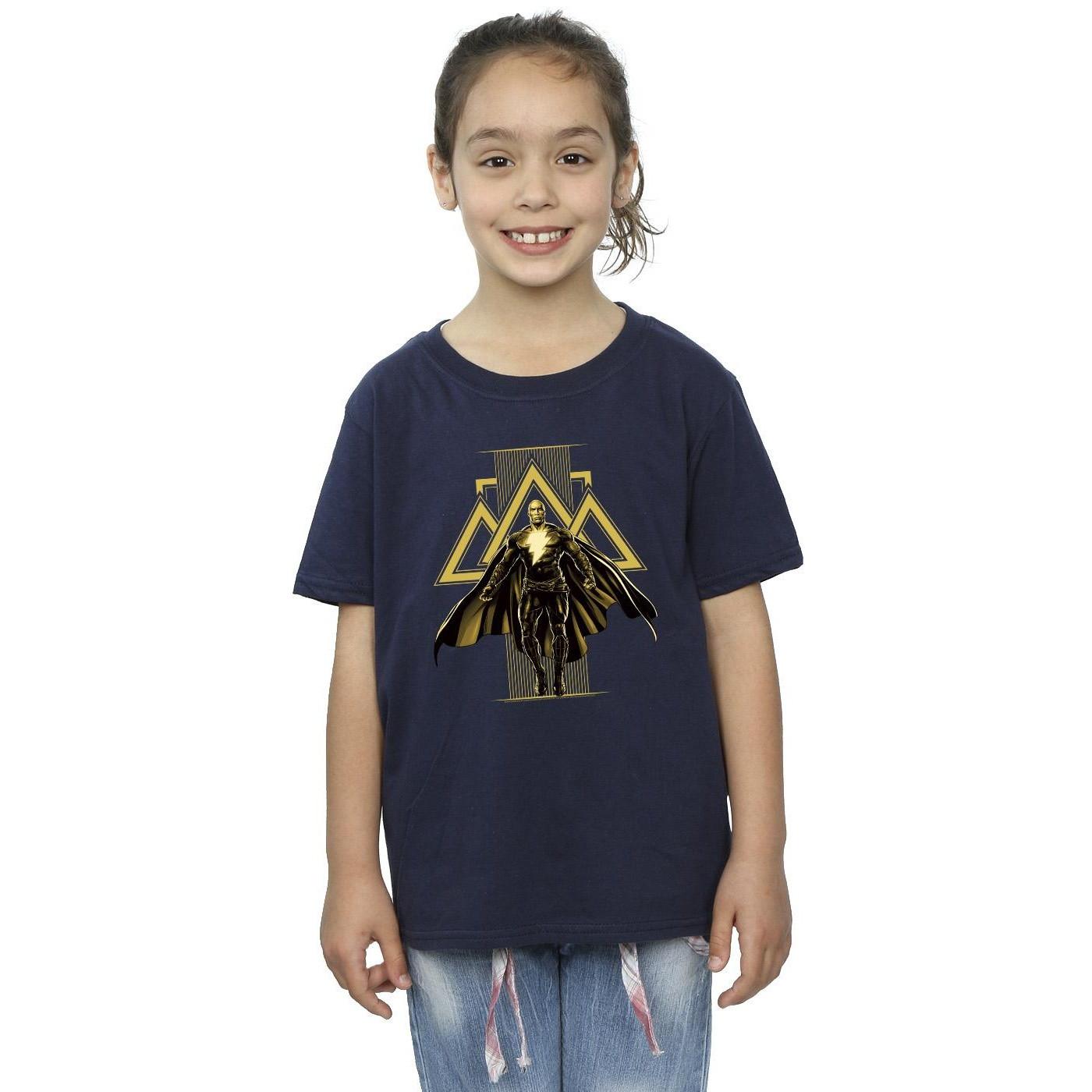 DC COMICS  Tshirt BLACK ADAM RISING GOLDEN SYMBOLS 