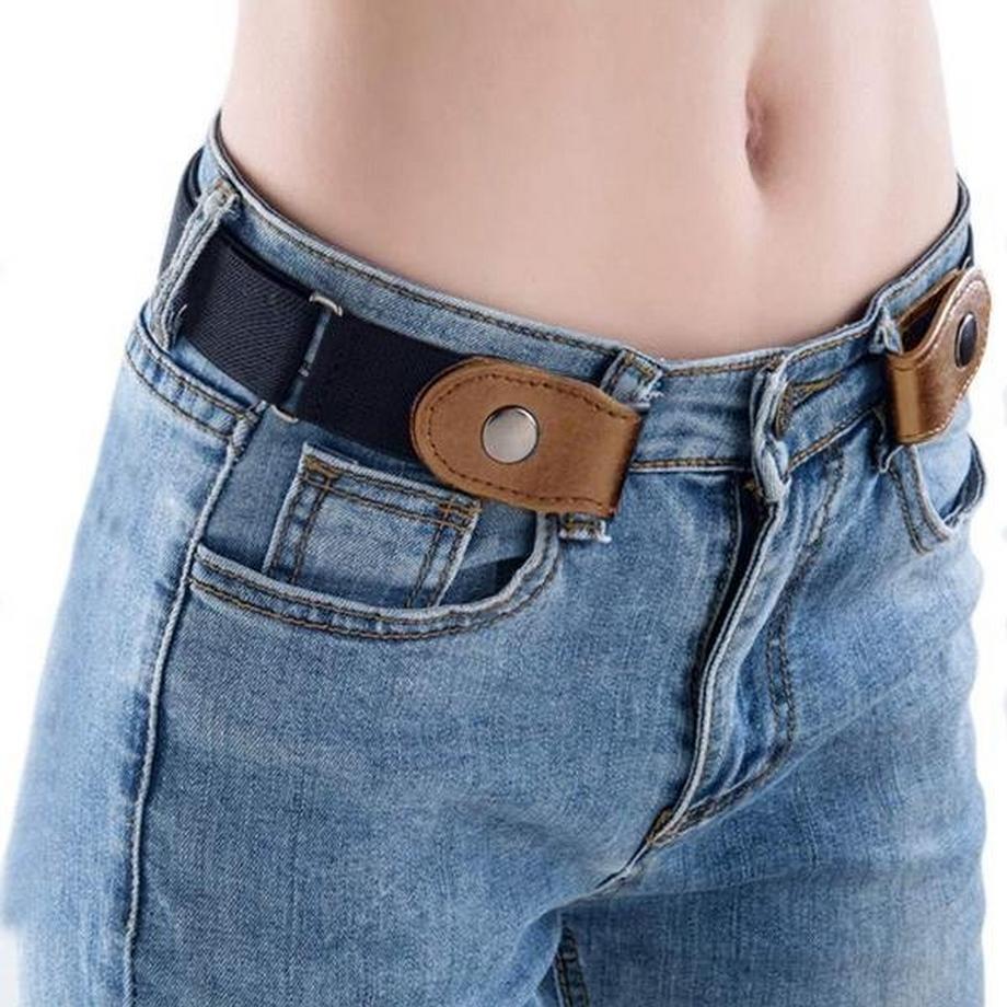 B2X Ceinture Élastique sans Boucle de Ceinture Noir  
