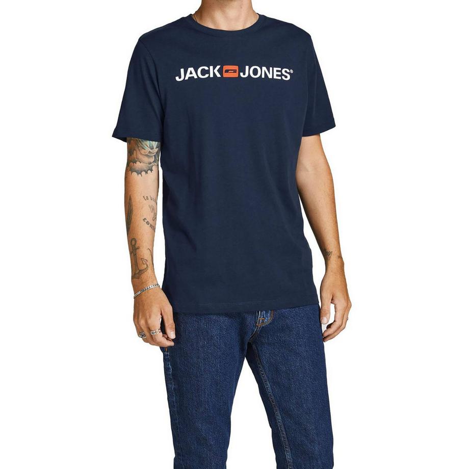 JACK & JONES  T-Shirt  6er Pack Bequem sitzend-JJECORP LOGO TEE CREW NECK 6PK 