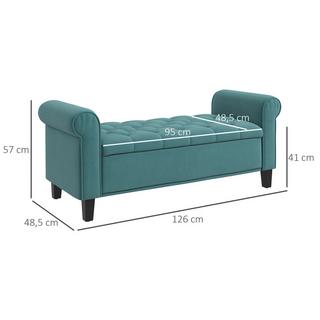 HOMCOM  Banquette rembourrée 