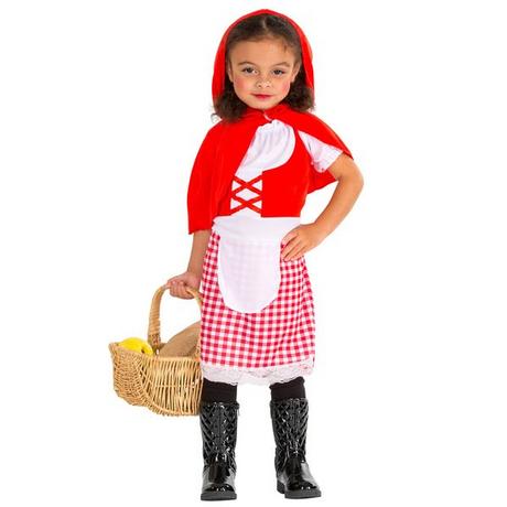 Tectake  Grazioso costume per bambini da Cappuccetto rosso 