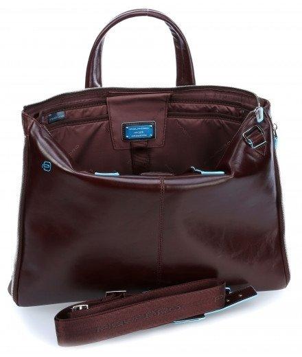 Piquadro Blue Square Schmale Erweiterbare Laptoptasche  