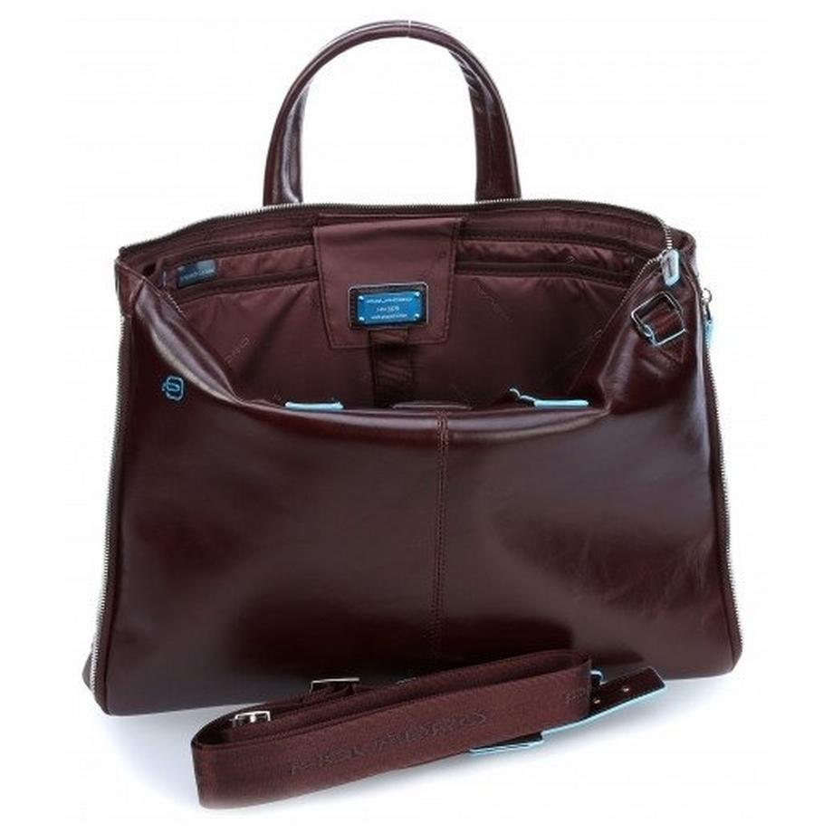 Piquadro Blue Square Schmale Erweiterbare Laptoptasche  