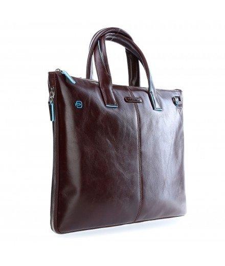 Piquadro Blue Square Schmale Erweiterbare Laptoptasche  