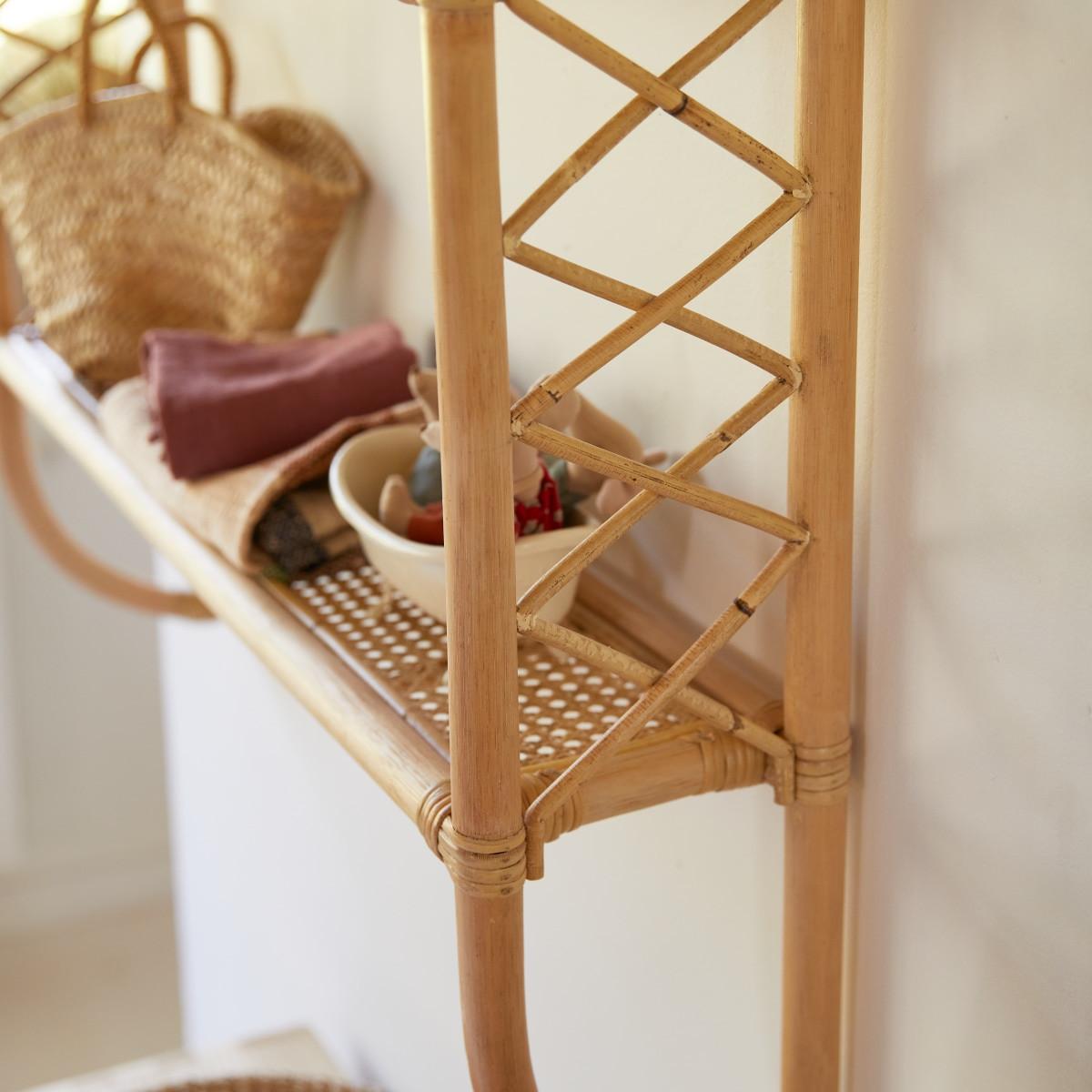 Tikamoon Etagère murale enfant en rotin Marius  