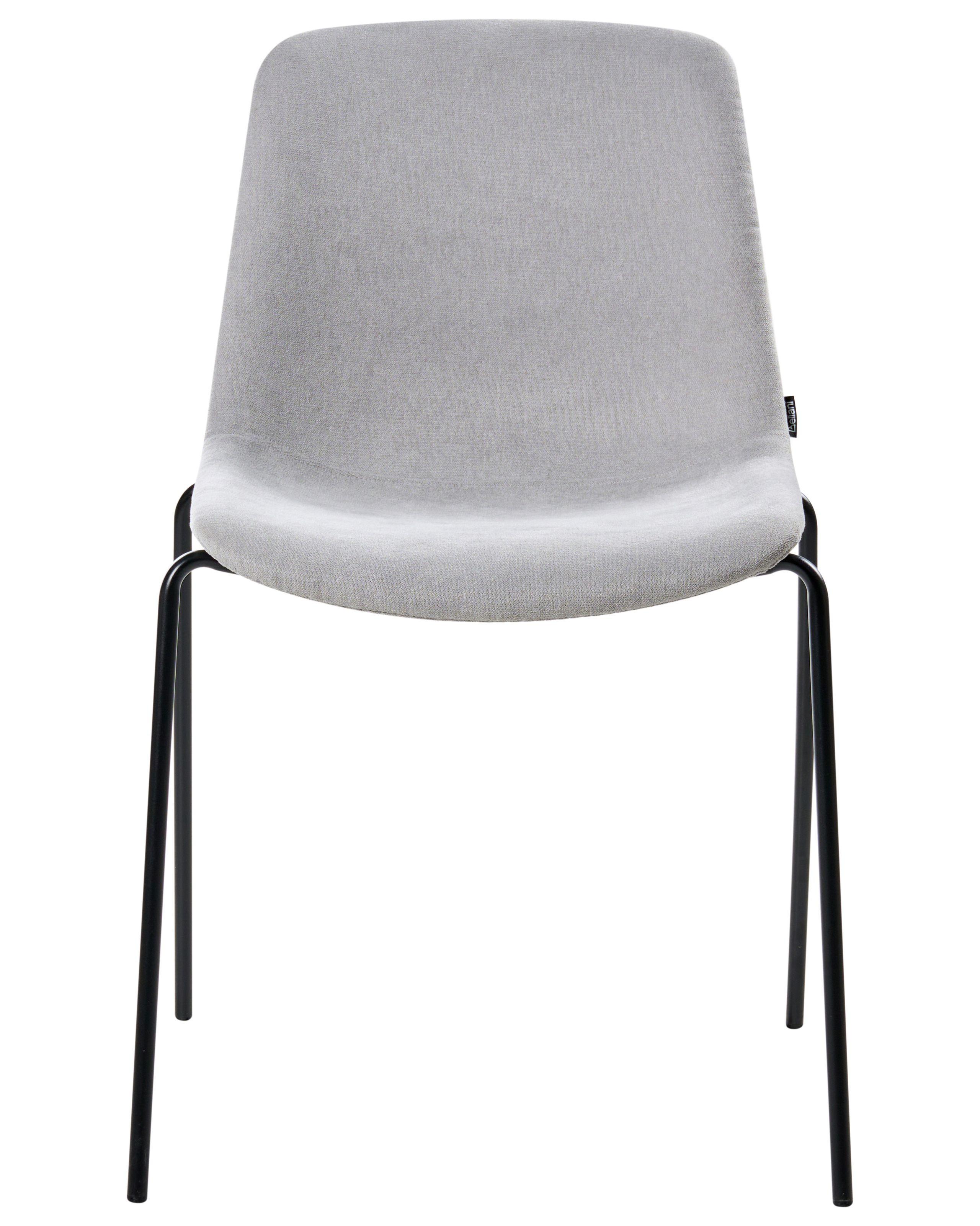 Beliani Lot de 4 chaises de salle à manger en Tissu Moderne TILLER  